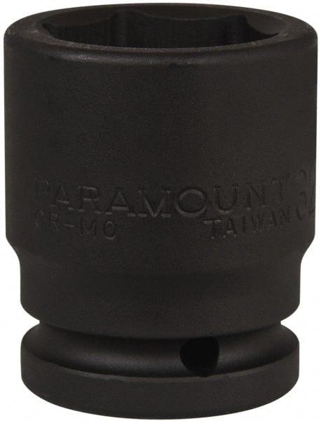 Paramount - 3/4" Drive 32mm Standard Impact Socket - 6 Points, 2-1/4" OAL - Exact Tooling
