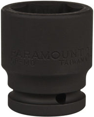 Paramount - 3/4" Drive 34mm Standard Impact Socket - 6 Points, 2-1/4" OAL - Exact Tooling