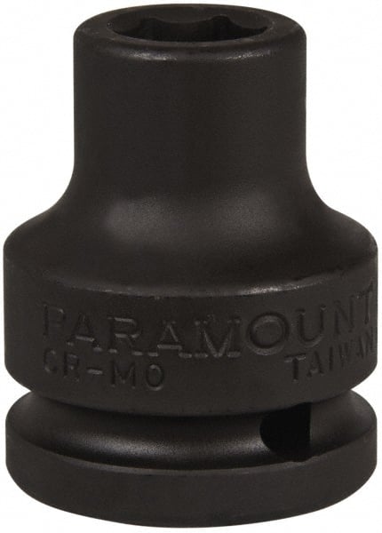 Paramount - 3/4" Drive 9/16" Standard Impact Socket - 6 Points, 2" OAL - Exact Tooling