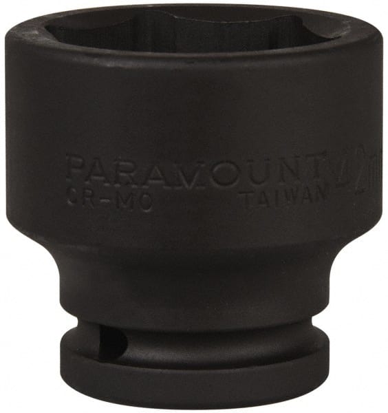 Paramount - 3/4" Drive 42mm Standard Impact Socket - 6 Points, 2-9/32" OAL - Exact Tooling