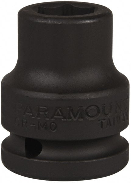 Paramount - 3/4" Drive 11/16" Standard Impact Socket - 6 Points, 2" OAL - Exact Tooling