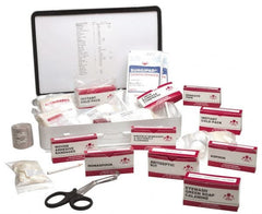 Ability One - 250 Piece, 25 Person, Full First Aid Kit - 10" Wide x 2-3/4" Deep x 14-1/2" High, Metal Case - Exact Tooling