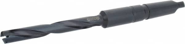 Allied Machine and Engineering - Series 1, 13/16" Max Diam, 4MT Taper Shank, Helical Flute Spade Drill - 6-1/2" Max Depth, 9-47/64" Body Length, 14-5/32" OAL, Extended Length, Through Coolant - Exact Tooling