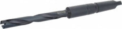 Allied Machine and Engineering - Series 1, 13/16" Max Diam, 4MT Taper Shank, Helical Flute Spade Drill - 6-1/2" Max Depth, 9-47/64" Body Length, 14-5/32" OAL, Extended Length, Through Coolant - Exact Tooling