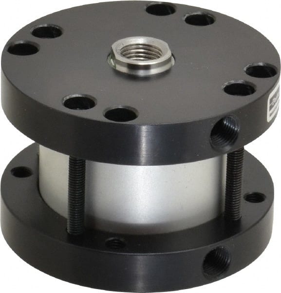 Parker - 1" Stroke x 2" Bore Double Acting Air Cylinder - 1/8 Port, 1/2-20 Rod Thread, -10 to 200°F - Exact Tooling