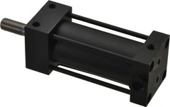 Parker - 2" Stroke x 1-1/8" Bore Double Acting Air Cylinder - 1/8 Port, 3/8-24 Rod Thread, 200 Max psi, -10 to 165°F - Exact Tooling