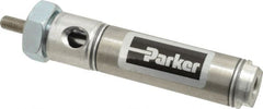 Parker - 1" Stroke x 3/4" Bore Double Acting Air Cylinder - 1/8 Port, 1/4-28 Rod Thread, 250 Max psi, 14 to 140°F - Exact Tooling