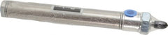 Parker - 4" Stroke x 3/4" Bore Double Acting Air Cylinder - 1/8 Port, 1/4-28 Rod Thread, 250 Max psi, 14 to 140°F - Exact Tooling