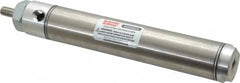 Parker - 4" Stroke x 1-1/16" Bore Double Acting Air Cylinder - 1/8 Port, 5/16-24 Rod Thread, 250 Max psi, 14 to 140°F - Exact Tooling