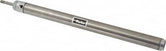 Parker - 12" Stroke x 1-1/16" Bore Double Acting Air Cylinder - 1/8 Port, 5/16-24 Rod Thread, 250 Max psi, 14 to 140°F - Exact Tooling