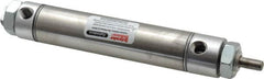 Parker - 3" Stroke x 1-1/16" Bore Double Acting Air Cylinder - 1/8 Port, 5/16-24 Rod Thread, 250 Max psi, 14 to 140°F - Exact Tooling