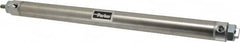 Parker - 12" Stroke x 1-1/16" Bore Double Acting Air Cylinder - 1/8 Port, 5/16-24 Rod Thread, 250 Max psi, 14 to 140°F - Exact Tooling