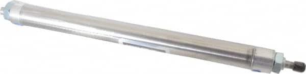 Parker - 12" Stroke x 1-1/4" Bore Double Acting Air Cylinder - 1/8 Port, 7/16-20 Rod Thread, 250 Max psi, 14 to 140°F - Exact Tooling