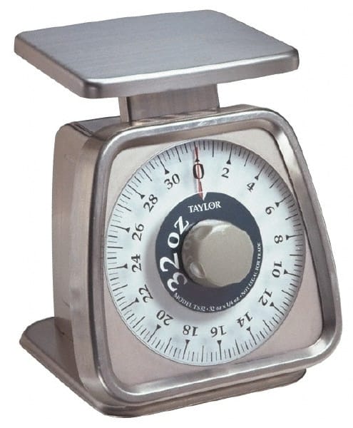 Taylor - 2.3 kg. Capacity, Analog Dial Portion Control Scale - 6 x 5" Platform - Exact Tooling