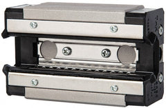 THK - 74mm L x 44mm W x 26mm H, 36mm Transverse Hole Spcg, 32mm Lateral Hole Spcg, 4 Way HSR Block - 12mm Overhang, 13.8 Kn Dynamic Capacity, M5X6 Hole, 23.8 kn Static Load Rating, 30" High Assembly - Exact Tooling