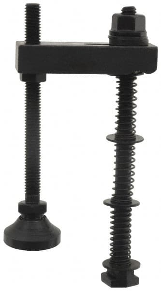 Value Collection - 5/8-11 Tap Size, Steel Strap Clamp Assembly - Swing Clamp, 7/8" Strap Thickness, 1" Travel, 4-1/2" Strap Len, 1-1/2" Strap Width - Exact Tooling