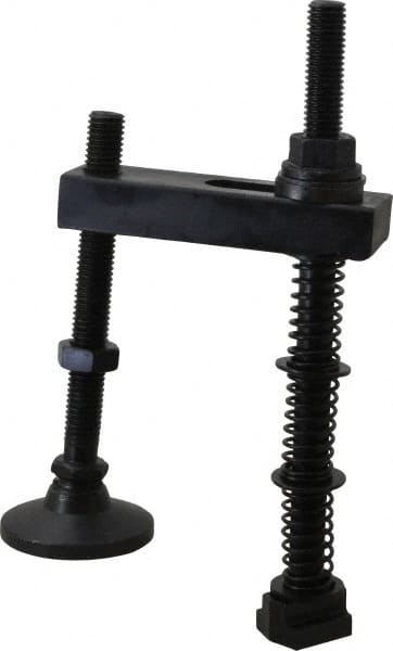 Value Collection - 5/8-11 Tap Size, Steel Strap Clamp Assembly - Swing Clamp, 7/8" Strap Thickness, 1-1/2" Travel, 5" Strap Len, 1-1/2" Strap Width - Exact Tooling