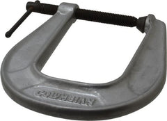 Wilton - Light-Duty 2-1/2" Max Opening, 4-3/4" Throat Depth, Ductile Iron Standard C-Clamp - 1,600 Lb Capacity, 0" Min Opening, Extra Deep Throat - Exact Tooling