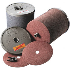 Sait - 7" Diam 7/8" Hole 60 Grit Fiber Disc - Medium Grade, Zirconia Alumina, Series 3Z - Exact Tooling