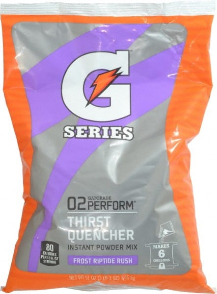 Gatorade - 51 oz Pack Riptide Rush Activity Drink - Powdered, Yields 6 Gal - Exact Tooling