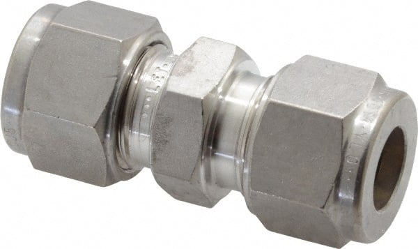 Ham-Let - 10mm OD, Grade 316Stainless Steel Union - Comp x Comp Ends - Exact Tooling