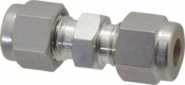 Ham-Let - 1/4" OD, Grade 316Stainless Steel Union - Comp x Comp Ends - Exact Tooling