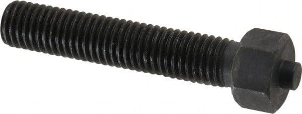 Gibraltar - 5/8-11 Thread, 7/8" Size, 3-27/32" Long, Black Oxide Coated, Steel, Lead Alloy Clamp Rest & Support - 2-15/16" Thread Length, 11/32" Pin Diam x 3/16" Pin Height, 1/2" Nut Height - Exact Tooling