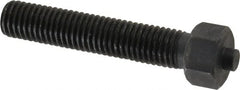 Gibraltar - 5/8-11 Thread, 7/8" Size, 3-27/32" Long, Black Oxide Coated, Steel, Lead Alloy Clamp Rest & Support - 2-15/16" Thread Length, 11/32" Pin Diam x 3/16" Pin Height, 1/2" Nut Height - Exact Tooling