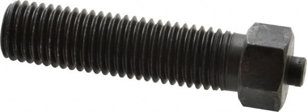 Gibraltar - 3/4-10 Thread, 7/8" Size, 3-1/2" Long, Black Oxide Coated, Steel, Lead Alloy Clamp Rest & Support - 2-3/8" Thread Length, 11/32" Pin Diam x 3/16" Pin Height, 1/2" Nut Height - Exact Tooling