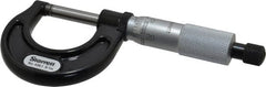 Starrett - 0 to 1" Range, 0.001" Graduation, Mechanical Outside Micrometer - Ratchet Stop Thimble, Accurate to 0.0001" - Exact Tooling