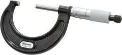 Starrett - 1 to 2" Range, 0.0001" Graduation, Mechanical Outside Micrometer - Ratchet Stop Thimble, Accurate to 0.00005" - Exact Tooling