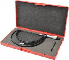 Starrett - 4 to 5" Range, 0.0001" Graduation, Mechanical Outside Micrometer - Ratchet Stop Thimble, Accurate to 0.0001" - Exact Tooling