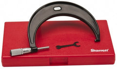Starrett - 5 to 6" Range, 0.0001" Graduation, Mechanical Outside Micrometer - Friction Thimble, Accurate to 0.00005" - Exact Tooling