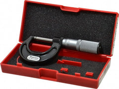 Starrett - 0 to 25mm Range, 0.01mm Graduation, Mechanical Outside Micrometer - Friction Thimble, Accurate to 0.002mm - Exact Tooling