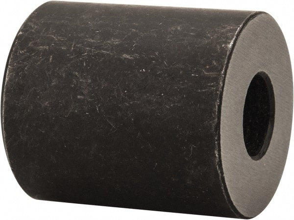 Gibraltar - 1" OAL, 7/8" OD, Heat Treated Steel, Counterbored Rest Button - Black Oxide Coating - Exact Tooling