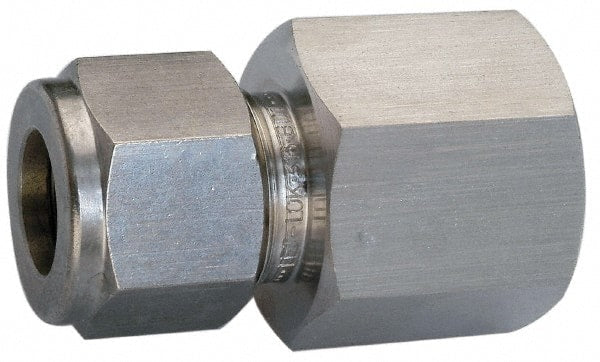 Ham-Let - 1/2" OD, Brass Female Connector - Comp x FNPT Ends - Exact Tooling