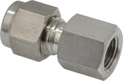Ham-Let - 1/4" OD, Grade 316Stainless Steel Female Connector - Comp x FNPT Ends - Exact Tooling