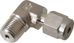 Ham-Let - 1/8" OD, Grade 316Stainless Steel Male Elbow - Comp x MNPT Ends - Exact Tooling
