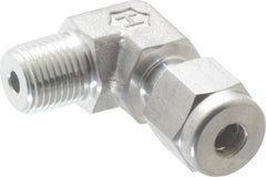 Ham-Let - 3/16" OD, Grade 316Stainless Steel Male Elbow - Comp x MNPT Ends - Exact Tooling