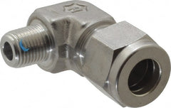 Ham-Let - 3/8" OD, Grade 316Stainless Steel Male Elbow - Comp x MNPT Ends - Exact Tooling
