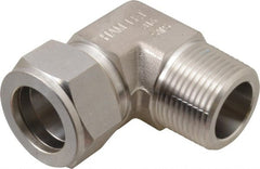 Ham-Let - 1" OD, Grade 316Stainless Steel Male Elbow - Comp x MNPT Ends - Exact Tooling