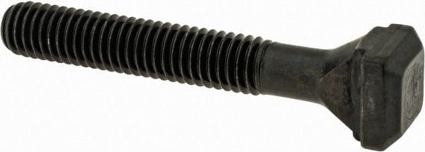 Gibraltar - M6 x 1, 28mm Thread Length, 6mm Slot Width, Black Oxide, Steel T Slot Bolt - 40mm Length Under Head, Grade 10.9, 10mm Head Width x 4mm Head Height - Exact Tooling
