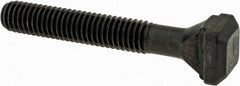 Gibraltar - M6 x 1, 28mm Thread Length, 6mm Slot Width, Black Oxide, Steel T Slot Bolt - 40mm Length Under Head, Grade 10.9, 10mm Head Width x 4mm Head Height - Exact Tooling