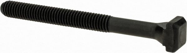 Gibraltar - M6 x 1, 40mm Thread Length, 6mm Slot Width, Black Oxide, Steel T Slot Bolt - 63mm Length Under Head, Grade 10.9, 10mm Head Width x 4mm Head Height - Exact Tooling