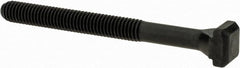 Gibraltar - M6 x 1, 40mm Thread Length, 6mm Slot Width, Black Oxide, Steel T Slot Bolt - 63mm Length Under Head, Grade 10.9, 10mm Head Width x 4mm Head Height - Exact Tooling