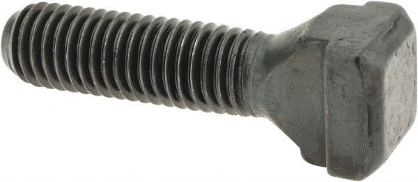 Gibraltar - M10 x 1.5, 30mm Thread Length, 10mm Slot Width, Black Oxide, Steel T Slot Bolt - 40mm Length Under Head, Grade 10.9, 15mm Head Width x 6mm Head Height - Exact Tooling