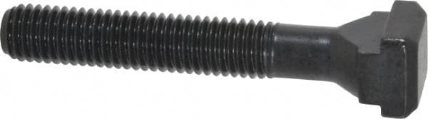 Gibraltar - M10 x 1.5, 45mm Thread Length, 10mm Slot Width, Black Oxide, Steel T Slot Bolt - 63mm Length Under Head, Grade 10.9, 15mm Head Width x 6mm Head Height - Exact Tooling