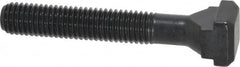 Gibraltar - M10 x 1.5, 45mm Thread Length, 10mm Slot Width, Black Oxide, Steel T Slot Bolt - 63mm Length Under Head, Grade 10.9, 15mm Head Width x 6mm Head Height - Exact Tooling