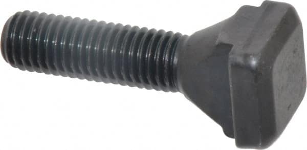 Gibraltar - M12 x 1.75, 35mm Thread Length, 14mm Slot Width, Black Oxide, Steel T Slot Bolt - 50mm Length Under Head, Grade 10.9, 22mm Head Width x 8mm Head Height - Exact Tooling