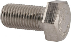 Value Collection - 3/8-24 UNF, 3/4" Length Under Head Hex Head Cap Screw - Fully Threaded, Grade 316 Stainless Steel, Uncoated, 9/16" Hex - Exact Tooling